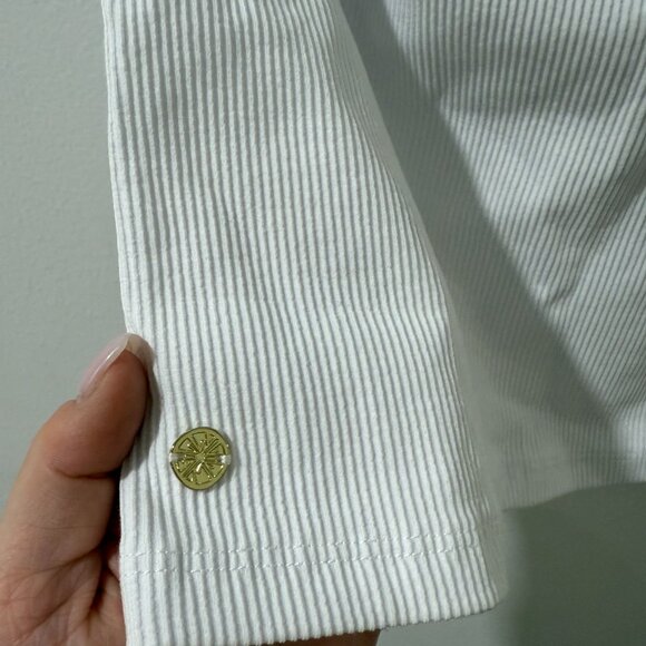 🏷 *NWT* 🤍 Lilly Pulitzer “Gael” One-Shoulder Knit Top - Resort White (Size L) - Picture 5 of 9